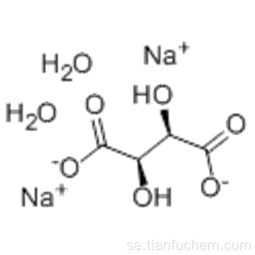 Butandisyra, 2,3-dihydroxi- (2R, 3R) -, natriumsalthydrat (1: 2: 2) CAS 6106-24-7
